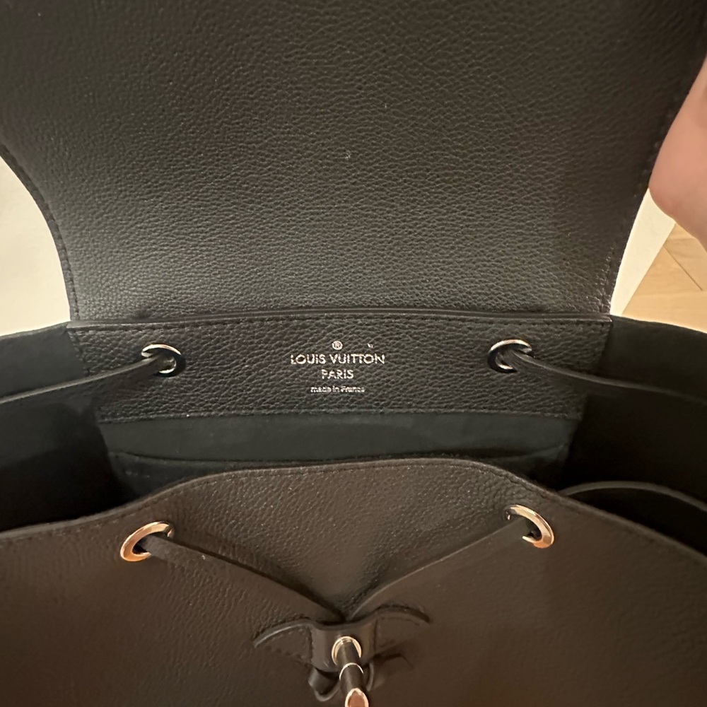 Louis Vuitton Black Leather Top-Handle Backpack - Picture 8 of 9